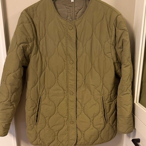 Olive Quilted Women's Jacket - Picture 2 of 5